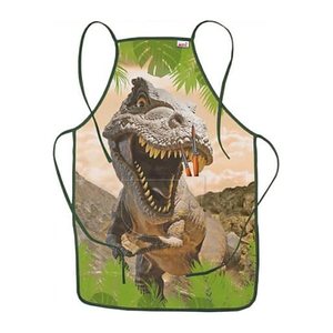 ROTH Jungen Kinder Malschürze Tyrannosaurus grün Einheitsgröße 1 St.