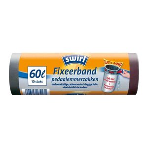 swirl® Müllbeutel Reißfest & Dicht 5022 60,0 l schwarz, 10 St.