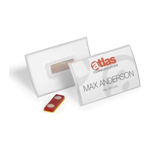 DURABLE CLICK FOLD Namensschilder mit Magnet 9,0 x 5,4 cm, 10 St.