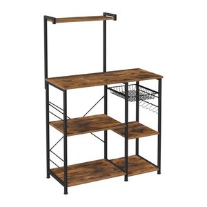 VASAGLE Küchen-Organizer braun, schwarz 90,0 x 40,0 x 134,0 cm, 1 St.