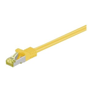 goobay RJ-45 Netzwerkkabel 0,25 m gelb bis zu 10,00 Gbit/Sek. bis zu 500 MHz, 1 St.