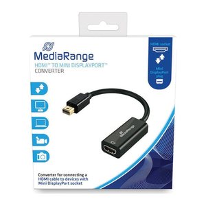 MediaRange HDMI Buchse/Mini DP Stecker 10 Gbit/s 15cm schwar