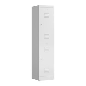 ClassiX Spind signalweiß X-523217, 2 Schließfächer 41,5 x 50,0 x 180,0 cm