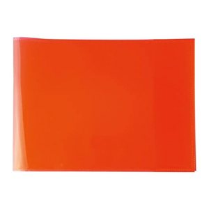 HERMA Heftumschlag PLUS quer transparent rot Kunststoff DIN A5 quer, 1 St.