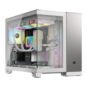CORSAIR Geh mATX 2500X (Tempered Glass) White/Satin Grey