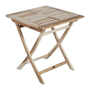 Garden Pleasure Gartentisch JAVA natur quadratisch 70,0 x 70,0 x 75,0 cm