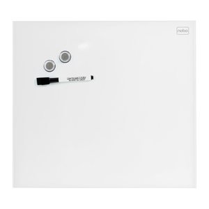 nobo Glas-Magnettafel 30,0 x 30,0 cm brillant weiß