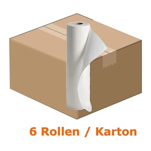 FRIPA Ärztekrepp secura-line 2-lagig weiß 55,0 cm x 50,0 m, 6 St.