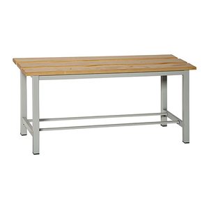 Simonrack Garderobenbank mit Schuhrost SIMONLOCKER 8435104936436 braun, grau Metall 100,0 cm