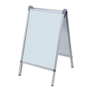 FRANKEN Kundenstopper Outdoor PRO silber DIN A1 2 Fächer 64,0 x 76,0 x 110,0 cm, 1 St.