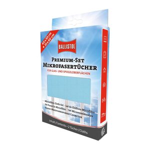 BALLISTOL Premium Mikrofasertücher Polyester 60 °C waschbar, 2 St.
