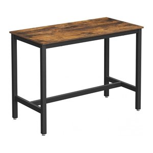 VASAGLE Stehtisch rechteckig Spanplatte braun 120,0 x 60,0 x 90,0 cm, 1 St.