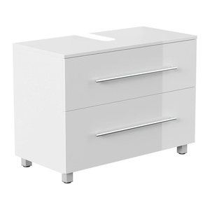 POSSEIK Waschtischunterschrank MONDIAL 85 weiß glanz 85,0 x 41,6 x 63,0 cm