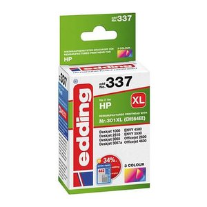 edding EDD-337 color Druckerpatrone kompatibel zu HP 301XL (CH564EE)