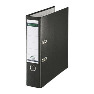 LEITZ 1010 Ordner schwarz Kunststoff 8,0 cm DIN A4, 1 St.