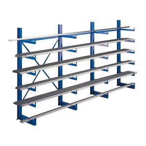 SCHULTE Kragarmregal K1000 14487 enzianblau 500,0 x 50,0 x 200,0 cm