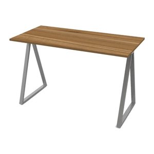 PAPERFLOW easyHome LV9 Schreibtisch buche rechteckig, A-Fuß-Gestell weiß 110,0 x 60,0 cm