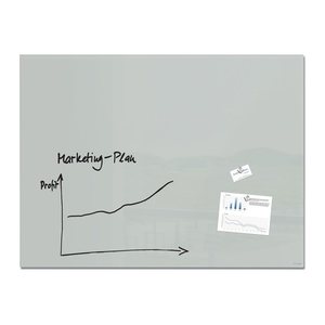 SIGEL Glas-Magnettafel Artverum 120,0 x 90,0 cm grau