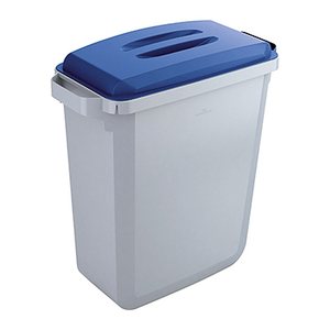 DURABLE Durabin 60 Mülleimer 60,0 l grau, blau, 1 St.