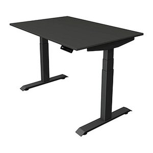 Kerkmann Move 4 elektrisch höhenverstellbarer Schreibtisch anthrazit rechteckig, T-Fuß-Gestell grau 120,0 x 80,0 cm