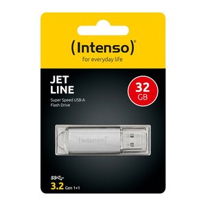 Intenso USB-Stick Jet Line silber 32 GB, 1 St.