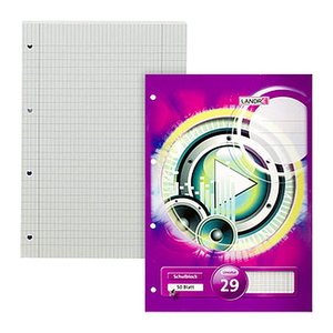 herlitz Schulblock x.book DIN A4 rautiert Lineatur 29, 1 St.