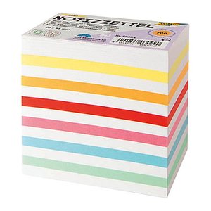 folia Notizzettel lose farbsortiert 5,5 x 9,0 cm, ca. 700 Blatt, 1 Pack