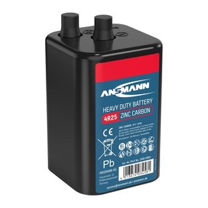 ANSMANN Batterien 4R25 Zink-Kohle 6V-Blockbatterie 6,0 V, 15 St.