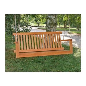 Garden Pleasure Hängebank COLUMBIA 985106 braun Holz 130,0 cm