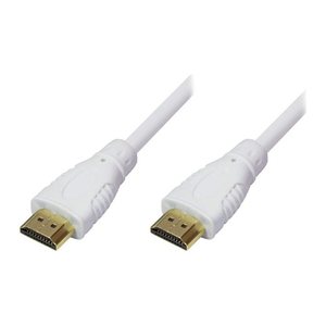 Techly HDMI High Speed Kabel mit Ethernet, M/M, 0.5m, weiß
