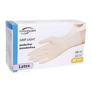 HYGOSTAR unisex Einmalhandschuhe GRIP weiß Größe S, 100 St.
