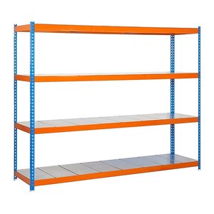 Simonrack Schwerlast-Weitspannregal SIMONFORTE 2406-4 457100045202464 blau, orange 240,0 x 60,0 x 200,0 cm