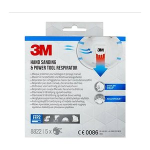3M Atemschutzmasken Cool Flow™ 8822 FFP2 NR D DIN EN 149:2001, A1:2009, 5 St.