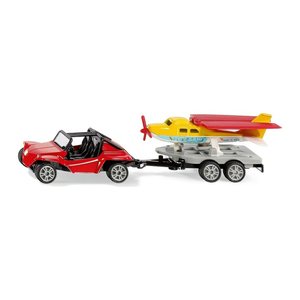 siku Buggy mit Anhänger und Sportflugzeug 10169600000 Spielzeugauto