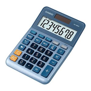 CASIO MS-88EM Tischrechner blau