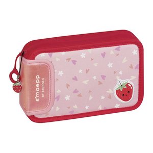 BRUNNEN Federmäppchen befüllt s'maepp Fruity Love rosa/rot 16-teilig, 20,0 x 4,5 cm