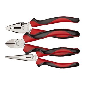 GEDOREred Zangen-Set 3301155, Länge: 18,0, 16,0, 20,0 cm, 3-tlg., 1 Set