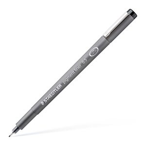 STAEDTLER pigment liner 308 Fineliner schwarz 0,4 mm, 1 St.