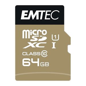 Emtec mSD 64GB UHS-I U1 EliteGold + Adapter
