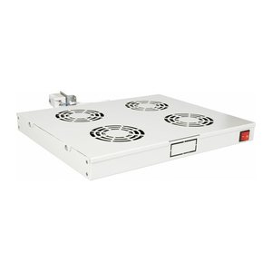 Equip 19" Lüfter für Serverschränke/4xLüfter 1U RAL7035
