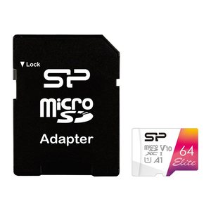 Silicon Power MicroSD Card 64GB UHS-1 Elite/CL.10 ink.AdNEU
