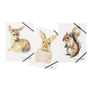 PAGNA Eckspanner Save me DIN A4 Rehkitz, Hase, Eichhörnchen, 3 St.