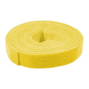 Logilink Klettband, gelb, Breite: 16 mm, auf Rolle, 4 m