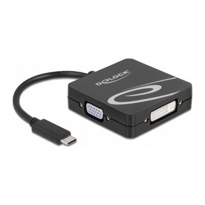 DELOCK USB Type-C Adapter für einen VGA, DVI, HDMI