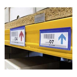 DURABLE Magnettaschen blau 10,0 x 3,8 cm, 50 St.