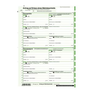 RNK-Verlag Mahnbescheide für maschinelle Bearbeitung Formulare 705/10, 10 St.