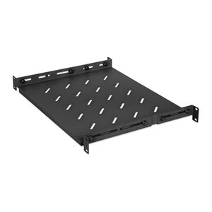 INTELLINET 19"Fachboden variable Schienen 350mm tief schwarz