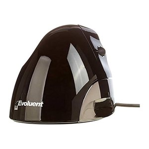 Evoluent Vertical Mouse Standard rechts Maus ergonomisch kabelgebunden schwarz, silber