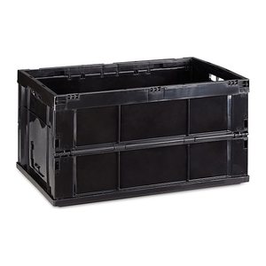 relaxdays Klappbox 60,0 l schwarz 58,5 x 40,0 x 31,5 cm, 1 St.