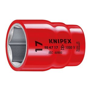 KNIPEX 1/2" 6-kant Steckschlüsseleinsatz Größe: 1/2 Zoll, 14,0 mm